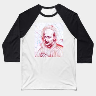 Ignatius of Loyola Portrait | Ignatius of Loyola Artwork | Line Art Baseball T-Shirt